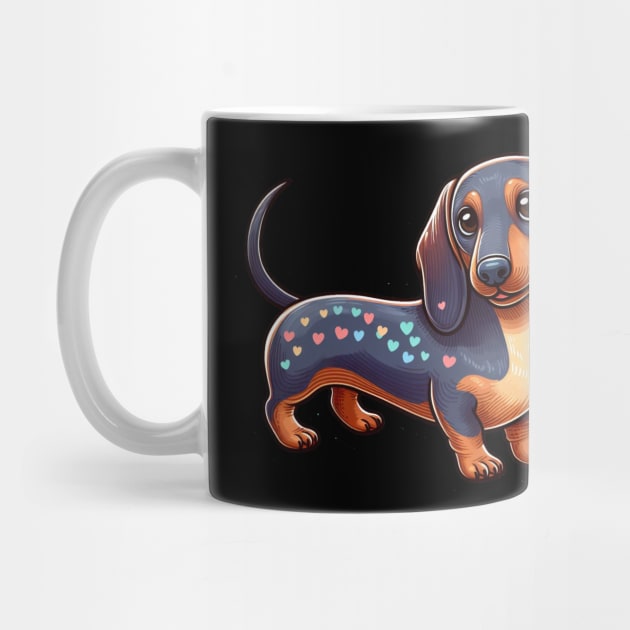 Tiny Treasures: Miniature Dachshund Wiener Dog Artwork by IamActiveDog